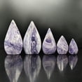 thumbnail image 2 of 1 Piece Natural Purple Peacock Stone Teardrop | Mystical Blue-Purple Flash Healing Stone | 8-9cm/110g | Energy Pendant, Meditation Decor | Shipped from China, 2 of 6