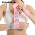 thumbnail image 3 of NIBOLOG Adjustable Wrist Compression Brace Breathable Elastic Wrist Support Strap Fitness Wrist Protector with Fasten Tape for Women Men, 3 of 8