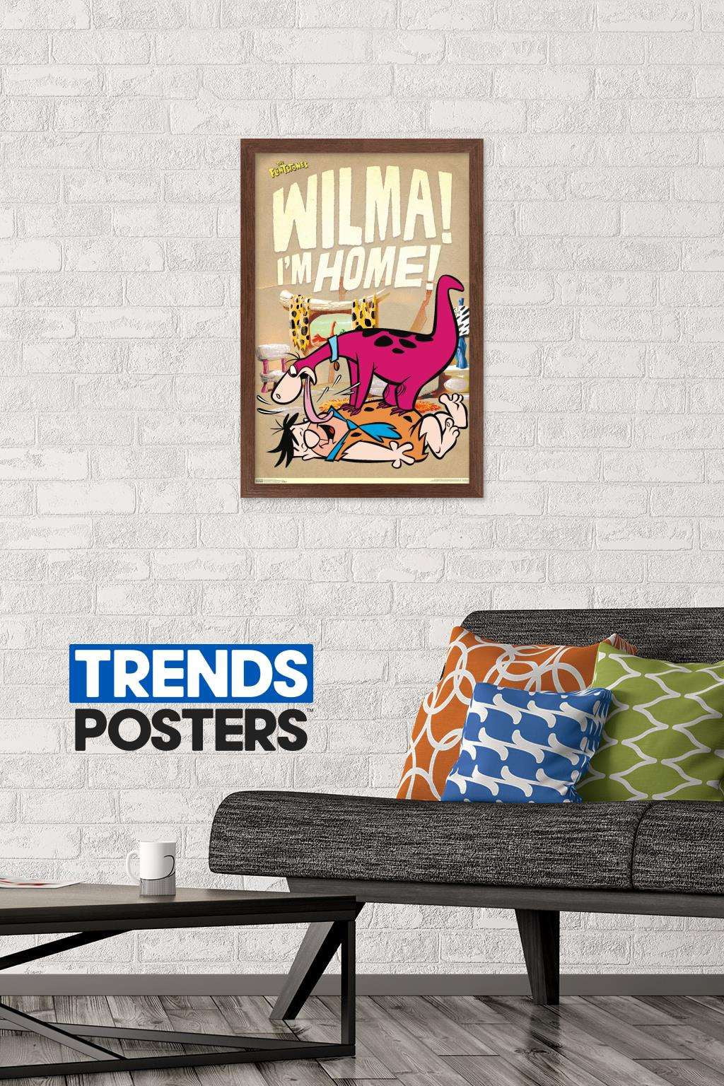 The Flintstones - Home Wall Poster, 14.725" x 22.375", Framed