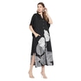 thumbnail image 2 of Oussum Robe Kaftan Longue Maxi à Boutons Imprimée pour Femme Grande Taille, 2 of 7