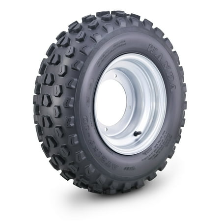 WANDA ATV Tire Wheel Assembly 21X7-10 with 4/156mm PCD 2+3 offset Silver Wheel 10295