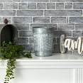 thumbnail image 3 of Nearly Natural 10in. Farmhouse Country Pail Planter, Gray, 3 of 3