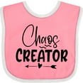 thumbnail image 3 of Inktastic Baby Chaos Creator Design with Heart Arrow Boys or Girls Baby Bib, 3 of 4