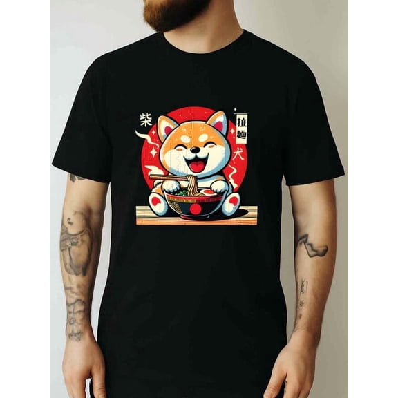 Greenink t shirt t-shirts men's black New spring and fall printed T-shirts, fashionable and trendy Daily and weekend wear