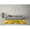 thumbnail image 3 of Ahgly Company Indoor Rectangle Abstract Yellow Modern Area Rugs, 7' x 10', 3 of 4