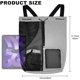 thumbnail image 2 of Mochila de playa de malla, impermeable, con bolsillo húmedo, gris, 2 of 6