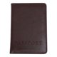 thumbnail image 1 of Estuche multifuncional para pasaporte de viaje, práctico y de cuero sintético, para billetes de avión, organizador de pasaportes, color café, 1 of 6