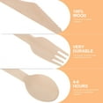 thumbnail image 5 of YSNOOWE Disposable Wood Kitchen Utensils for Family Gathering 6 Sets of 18 Pcs 6.5X1in, 5 of 6