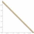 thumbnail image 2 of 10K Yellow Gold 2.5mm Semi-Solid Curb Link Chain Bracelet 7 IN, 2 of 2