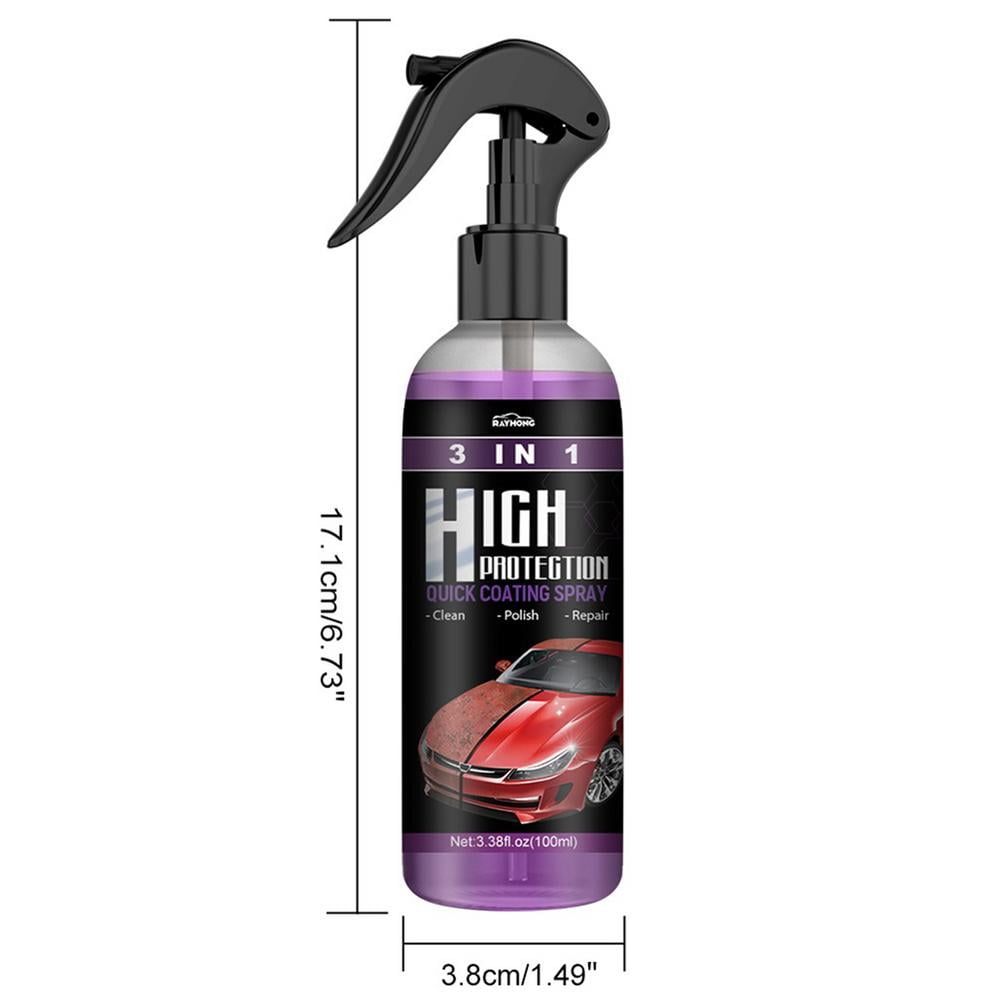 2x 100ml 3 in1 High Protection Quick Car Coating Spray Fine Scratch Repair  Tool