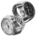 thumbnail image 4 of 2 relojes de dedo pequeños, relojes de anillo, relojes digitales, relojes de anillo decorativos para mujeres y hombres., 4 of 8