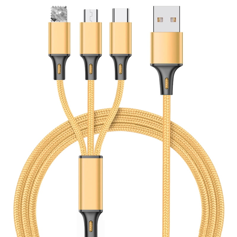 Multi in USB Long iPhone Charging Cable, Nylon