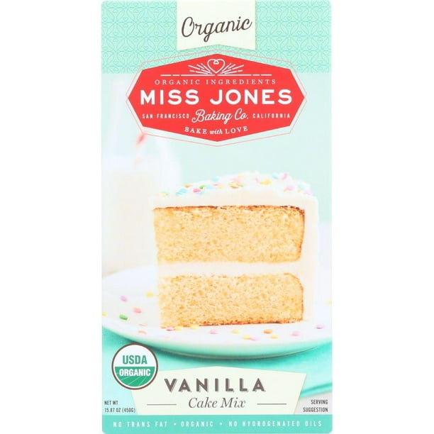Miss Jones Organic Vanilla Cake Mix, 15.87 oz (Pack Of 6