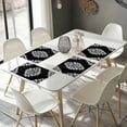 thumbnail image 4 of Placemats Set of 4, Black Flower Place Mats Classical Luxury Abstract Art Tablemats Washable Placemat Table Decoration for Kitchen Table Dinner Party Home Decor Indoor Outdoor 13x19 Inch, 4 of 9