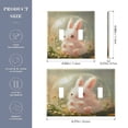 thumbnail image 3 of Switch Panel 4.48x6.37In Switch Plate Wall Panel Living Room Kitchen Bedroom Study Switch Panel Stylish Decoration Cartoon Beautiful Pink Rabbit, 3 of 8