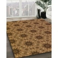 thumbnail image 3 of Ahgly Company Machine Washable Indoor Round Transitional Red Brown Area Rugs, 7' Round, 3 of 7