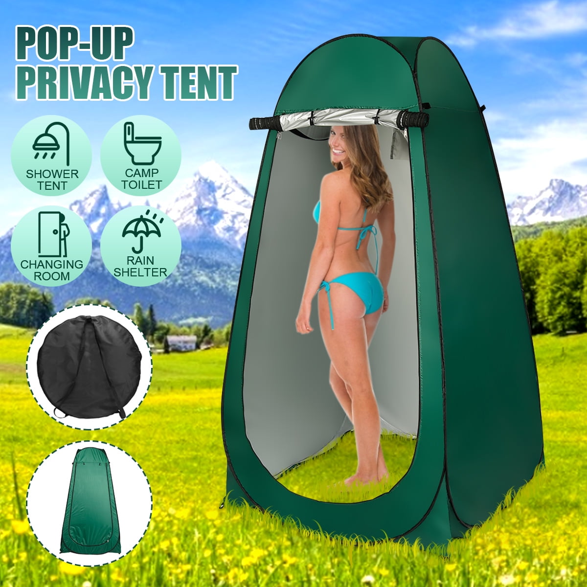 Portable Pop Up Tent Camping Beach Toilet Shower Changing Room Outdoor Dressing 
