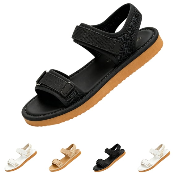Womens Orthopedic Walking Sandals Ladies Recovery Sport Thick Athletic Cushion Outdoor Hiking Water Sandles Adjustable Strap Sandals with Comfortable Plantar Fasciitis Arch Support, 42