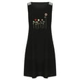 thumbnail image 4 of SMihono Robe d'Été pour Femmes Grande Taille Mode Femmes Décontractée Sexy Col Rond Imprimé Dentelle Sans Manches Mini Robe, 4 of 8