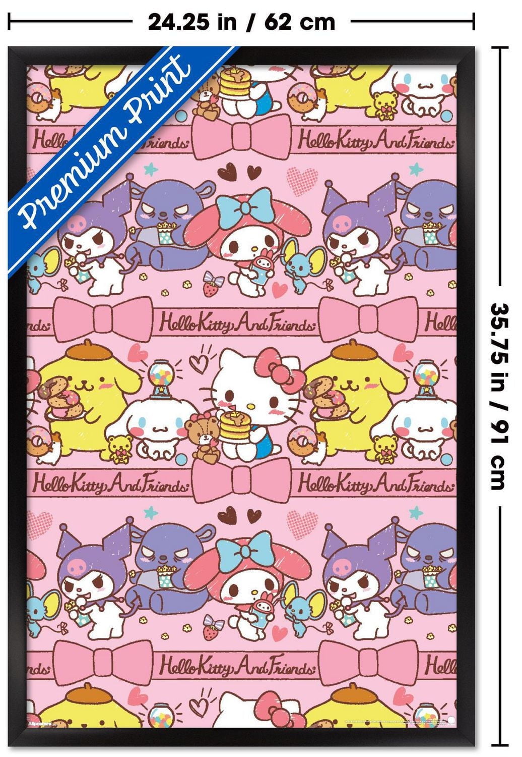 Hello Kitty and Friends: 25 Snack Time - Collage Wall Poster