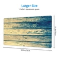 thumbnail image 2 of Kdxio Retro Wooden Print Large Gaming Mouse Pad,Non-Slip Base,Water Resist Keyboard Pad for Gamer,Office & Home,29.5 x 15.8 in, 2 of 6