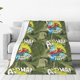 thumbnail image 1 of Balery Surfing Dinosaur Manta de Felpa Suave y Acogedora – Cobija de Franela Aterciopelada para Cama, Lavable y Cálida para Sofá, Mascotas, Transpirable-50"x40", 1 of 7