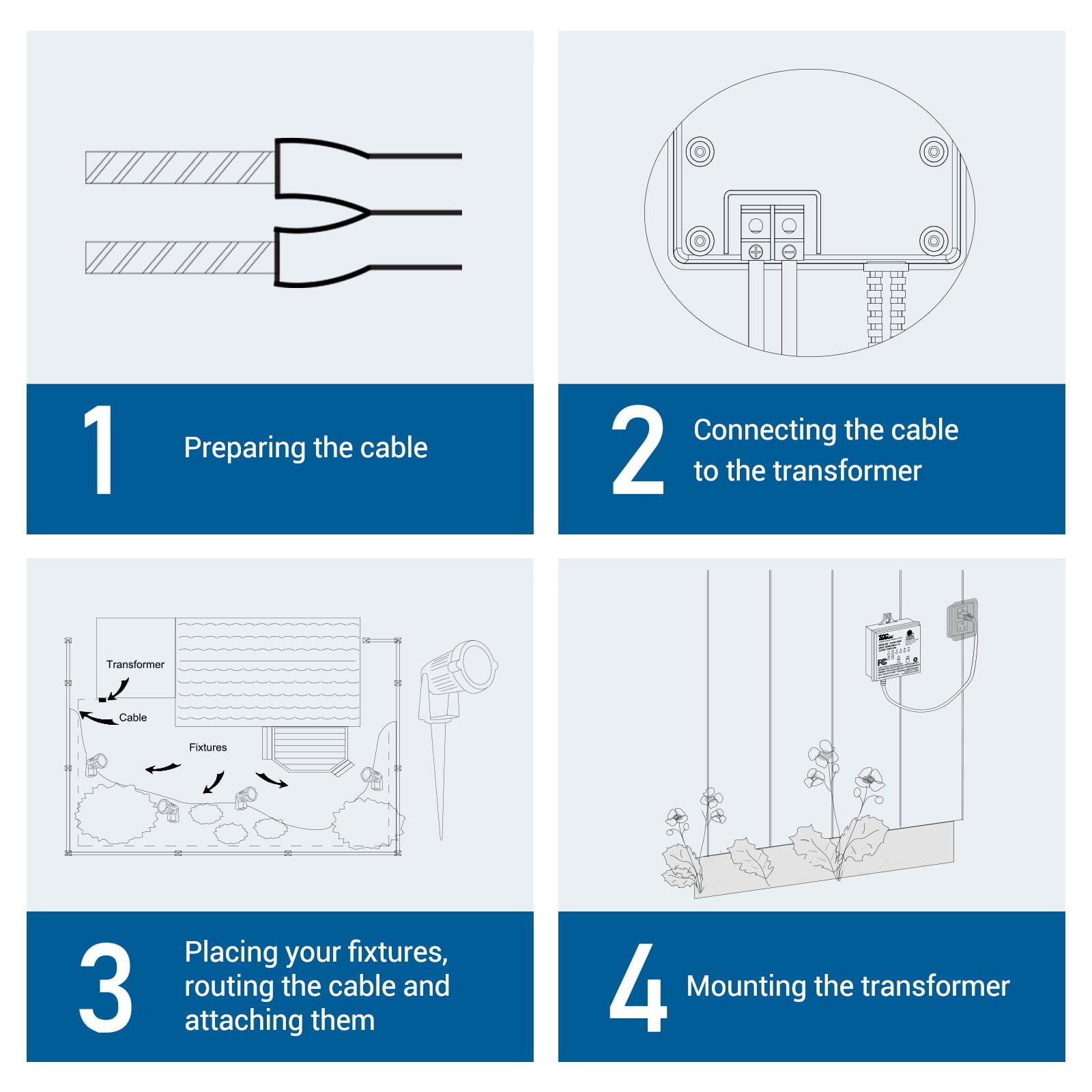Buy DEWENWILS 60W Outdoor Low Voltage Transformer with Timer and