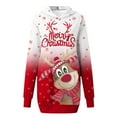 thumbnail image 3 of Chandail de Noël pour Femmes, Veste à Capuche, Mode, Imprimé de Vacances, chandail Mi-Long, Fermeture, Manches Longues, Chandail de Noël Chaud, Col Rond, Cardigan, 3 of 5