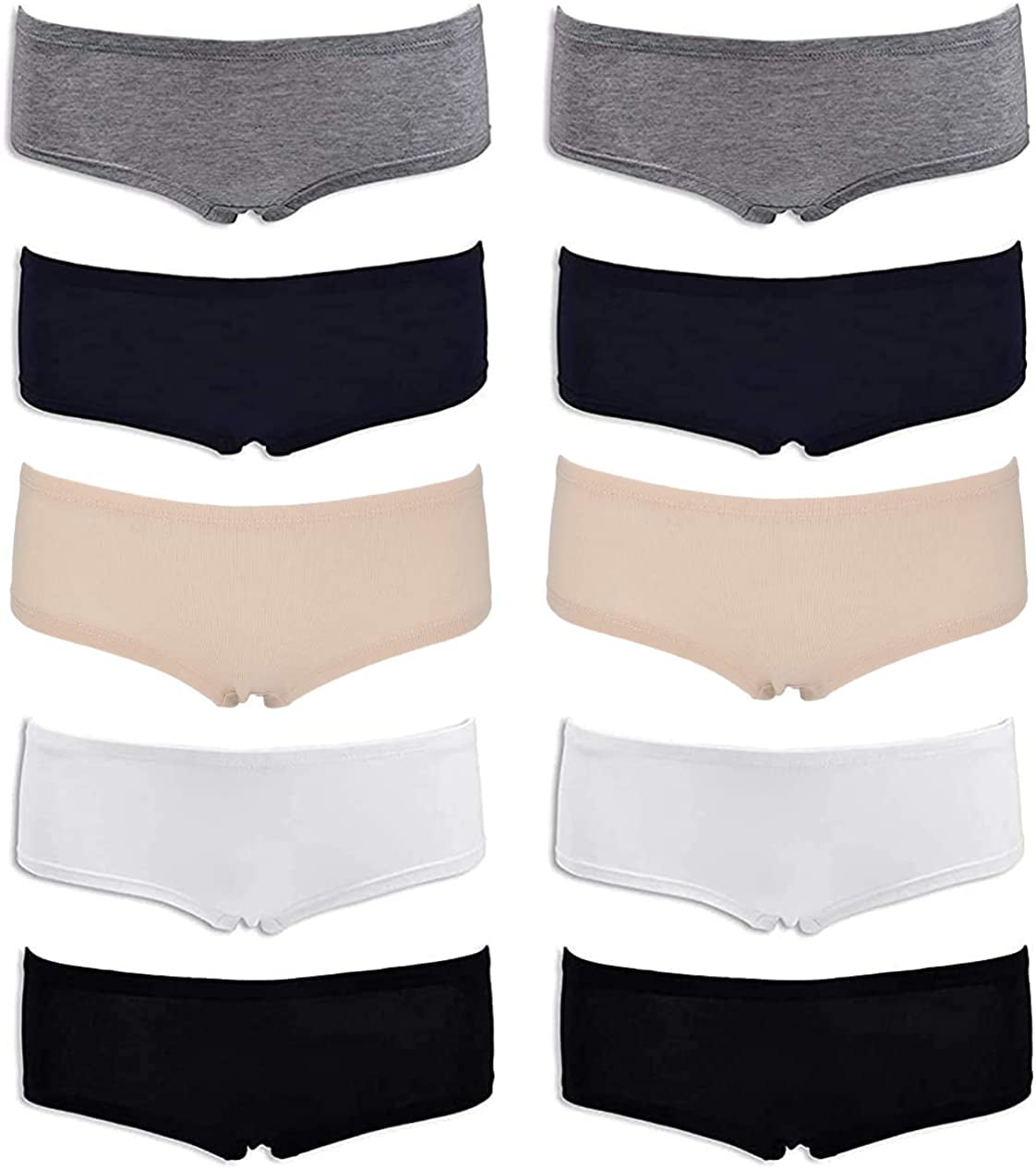 Emprella Women's Boyshort Panties (8-Pack) Comfort Ultra-Soft Cotton  Underwear, Assorted colors - 3XL