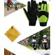 thumbnail image 3 of Guantes cálidos Guantes de invierno Guantes de piel de venado de medio cuero Guantes de equitación Guantes de fitness para motocicleta Guantes para deportes al aire libre para motocicleta,Yellow M JAMW Sencillez, 3 of 5
