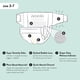 thumbnail image 4 of Pañales Clean Conscious de The Honest Company | A base de plantas, sostenibles | Cactus Cuties + Donuts | Club Box, talla 3 (16-28 libras), 62 unidades, 4 of 9