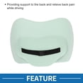 thumbnail image 3 of Almohada Lumbar de Soporte para Cuello de Automóvil Transpirable Unique Bargains Espuma Viscoelástica Diseño Ergonómico 23x31x12.5cm Azul 1 Juego, 3 of 6