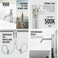 thumbnail image 2 of VIGO Matte Stone Vinca Composite Rectangular Vessel Bathroom Sink in White with Apollo Faucet and Pop-Up Drain in Chrome, 2 of 10