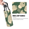 thumbnail image 4 of Yayeee 33oz Insulated Water Bottle Double Wall Stainless Steel with Flip Straw Lid, Beige Abstract, 4 of 7