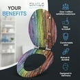 thumbnail image 3 of Sanilo Soft Close Toilet Seat ELONGATED, Quiet and Slow Close Lid and Seat, Strong Bumpers and Hinges, Rainbow, 3 of 8