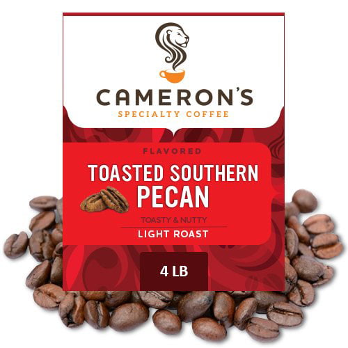 Camerons Coffee Roasted Whole Bean Coffee, Flavored, Toasted Southern Pecan, 4 Pound Walmart