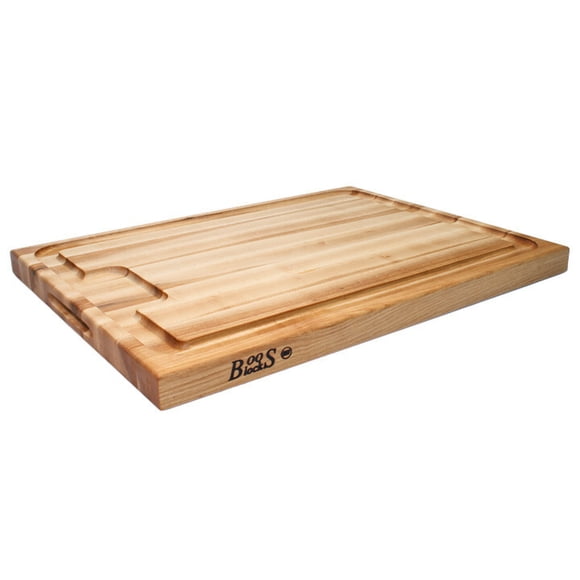 Winco 18x24 Inch Wooden Cutting Board | 1.75" Thick Hardwood Chopping Board With Handles
