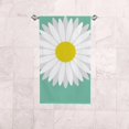 thumbnail image 4 of Soft Hand Fingertip Towels, 2 Pcs Face Bath Towels White Daisy Flower Absorbent Washcloths for Bathroom Hotel Kitchen, 30"x15", 4 of 6