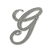 Mardi Gras Spot Glitter Script Letter "G" (Each)