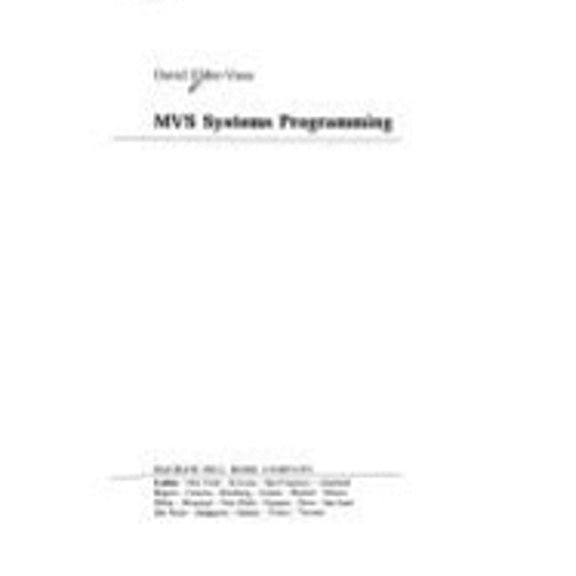 Pre-Owned MVS Systems Programming (Hardcover) by Dave Elder-Vass, David Elder-Vass, Vass Dave Elder