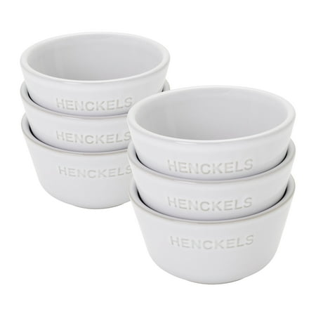 Henckels Ceramics 6-pc Round Ramekin Set - White