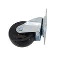 thumbnail image 3 of FixtureDisplays Roulettes en Métal PU Capacité de 2 Pouces 110 lbs Rotation à 360 Degrés Roulettes Pivotantes Noires en Polyuréthane Roulettes Non Verrouillables Capacité de Charge 110 lbs Chaque Roue 400450-4PK, 3 of 7