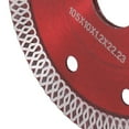 thumbnail image 2 of 4in Red Diamond Saw Blade for Porcelain, Tile, Ceramic, Granite, Marble, Brick - High-Speed Dry/Wet Cutting, Durable Alloy Construction, X-Shaped Teeth for Smooth Cuts, 2 of 9
