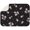 Small Nat, variant on Bee Crown and Wildflower Kitchen Drying Mat - 3-Layer Thick Absorbent Pad, Retro Floral Bee Design, Foldable & Eco-Friendly, 18"x16"