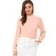 thumbnail image 1 of Blusa Oficina ReuniÃ³n Cuello Alto Linterna Lunares Rosa claro T XS Unique Bargains Blusa, 1 of 6