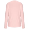thumbnail image 5 of Yuyuzo Womens Long Sleeve Fall Tops Half Button V Neck Loose Fitted Shirts Comfy Textured Blouses, 5 of 5