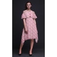 thumbnail image 4 of Bimba Tunique à Épaules Dénudées Imprimée Florale Rose pour Femmes Robe de Soirée Col Rond - TP, 4 of 6