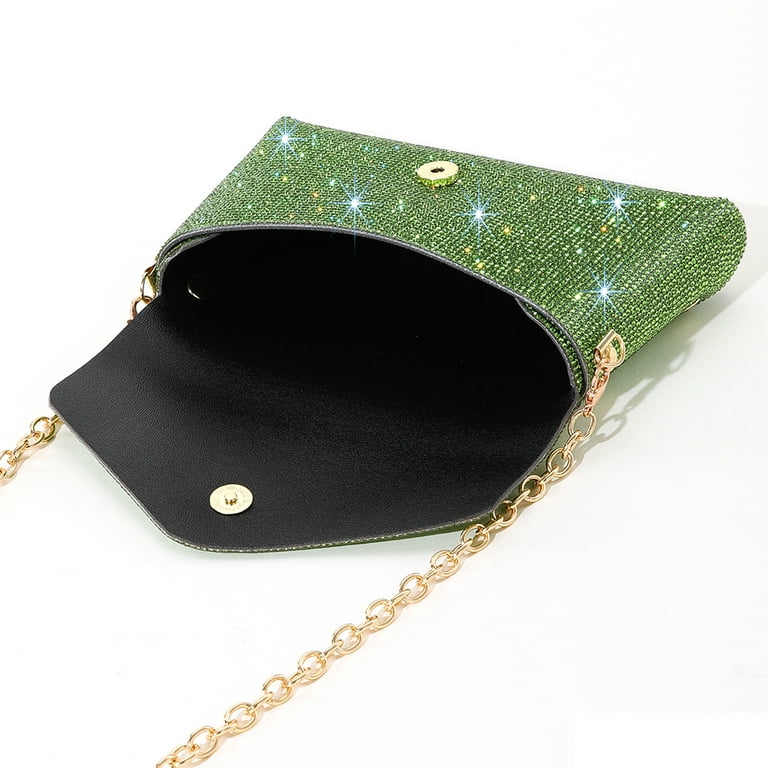 Green clutch online purse