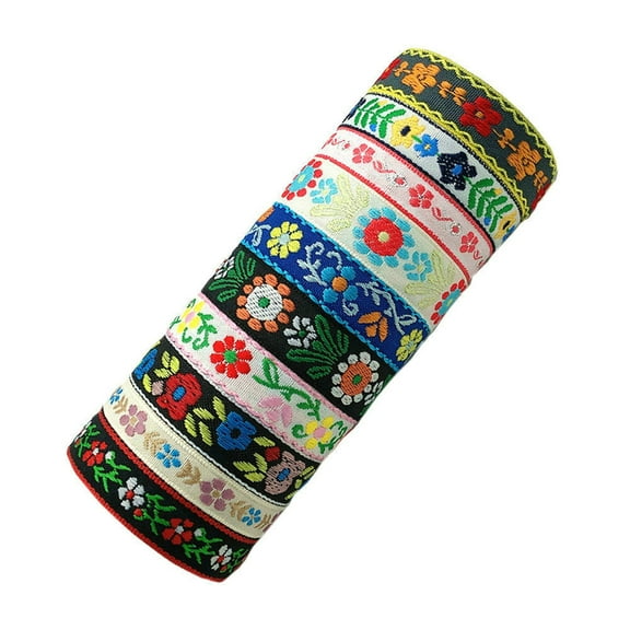 Set of 10 Multicolor Woven Friendship Bracelets Bohemians Handmade Braided Bangle Colorful Patterned Bangles Ornament