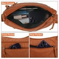 thumbnail image 4 of Vintage Handbag for Women, TSV Soft Leather Crossbody Bag with Adjustable Strap, Waterproof Shoulder Bag, 4 of 6